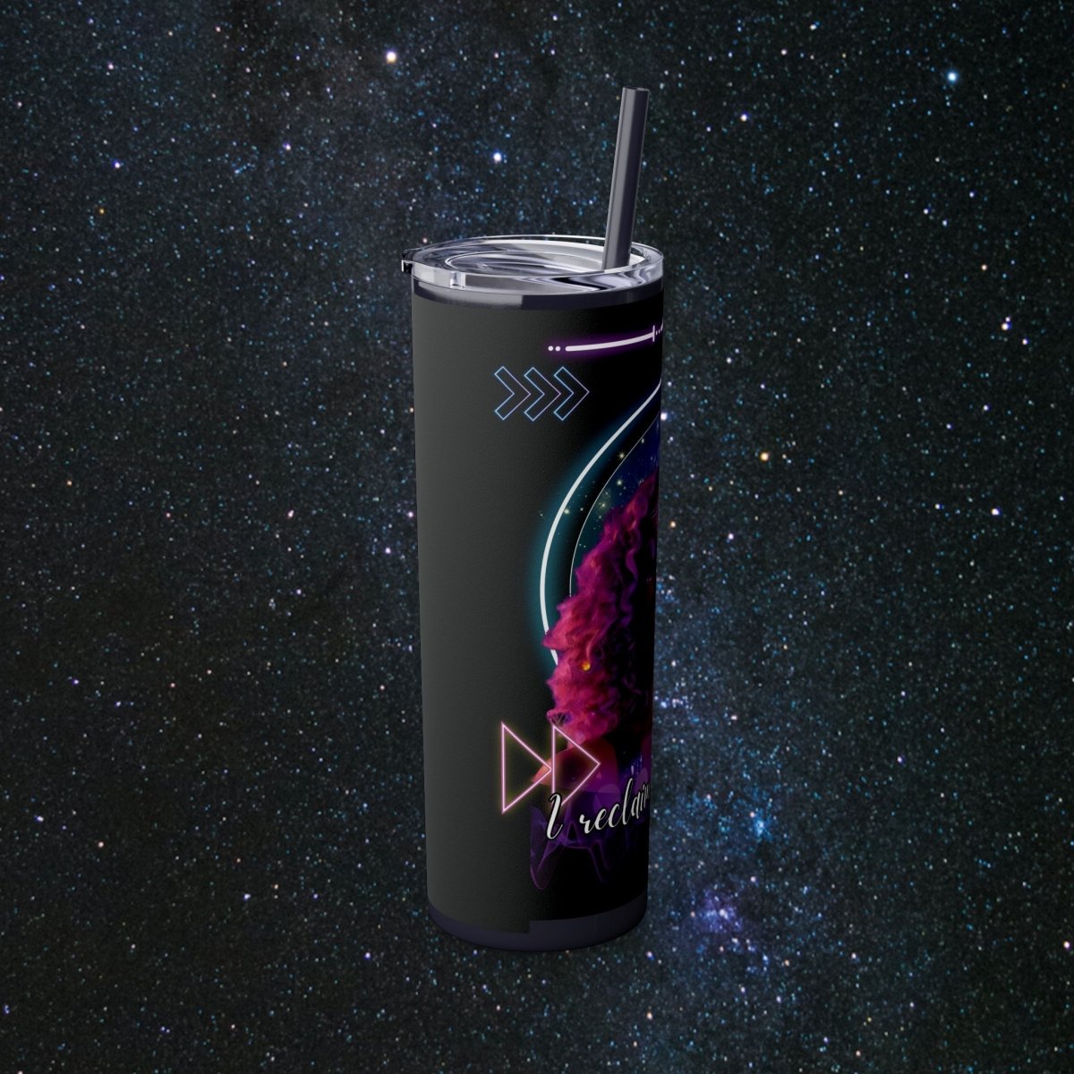 'Neon Goddess' Reclamation - Tumbler - MindLight Apparel - 'Neon Goddess' Reclamation - Tumbler - Glossy - White -