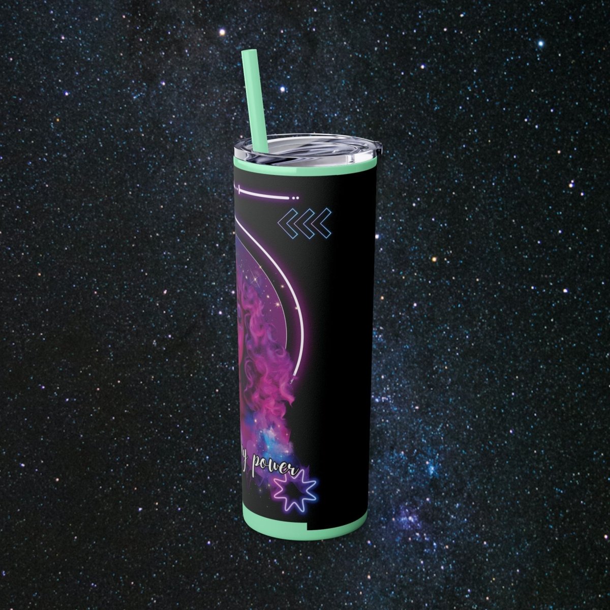'Neon Goddess' Reclamation - Tumbler - MindLight Apparel - 'Neon Goddess' Reclamation - Tumbler - Glossy - White -