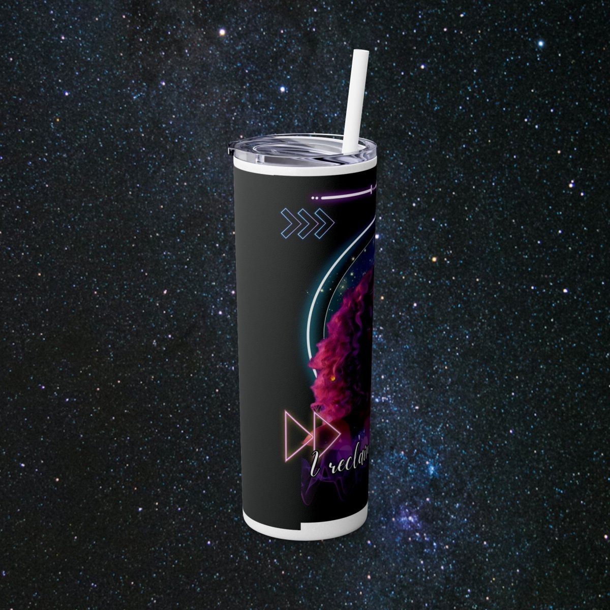 'Neon Goddess' Reclamation - Tumbler - MindLight Apparel - 'Neon Goddess' Reclamation - Tumbler - Glossy - White -