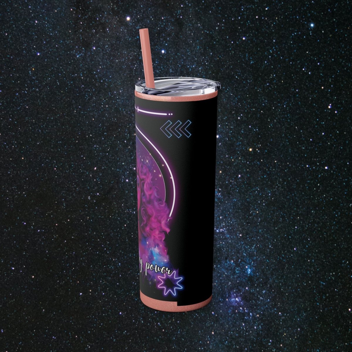 'Neon Goddess' Reclamation - Tumbler - MindLight Apparel - 'Neon Goddess' Reclamation - Tumbler - Glossy - White -