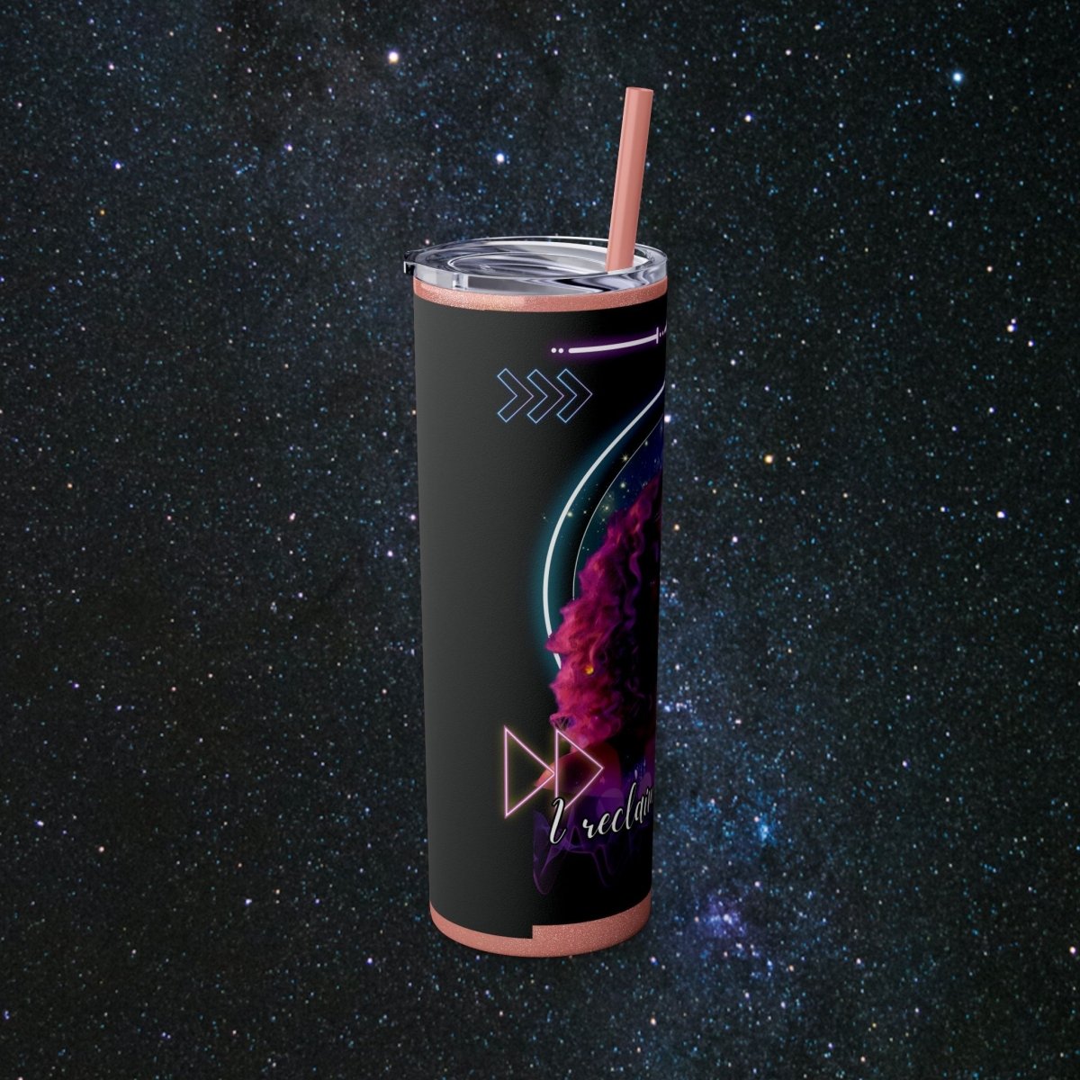 'Neon Goddess' Reclamation - Tumbler - MindLight Apparel - 'Neon Goddess' Reclamation - Tumbler - Glossy - White -