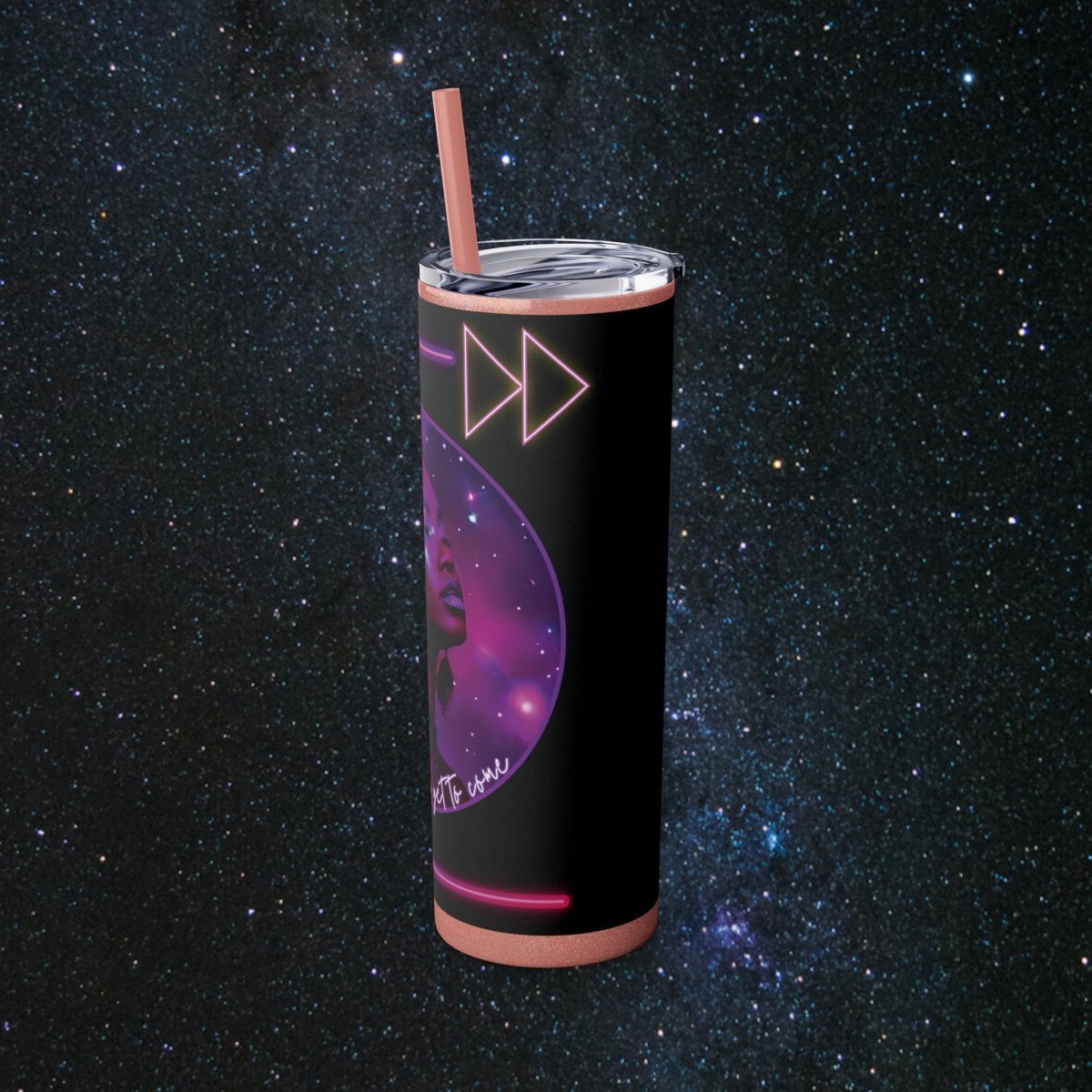 Neon Goddess Tumbler - MindLight Apparel - Neon Goddess Tumbler - Glossy - White -