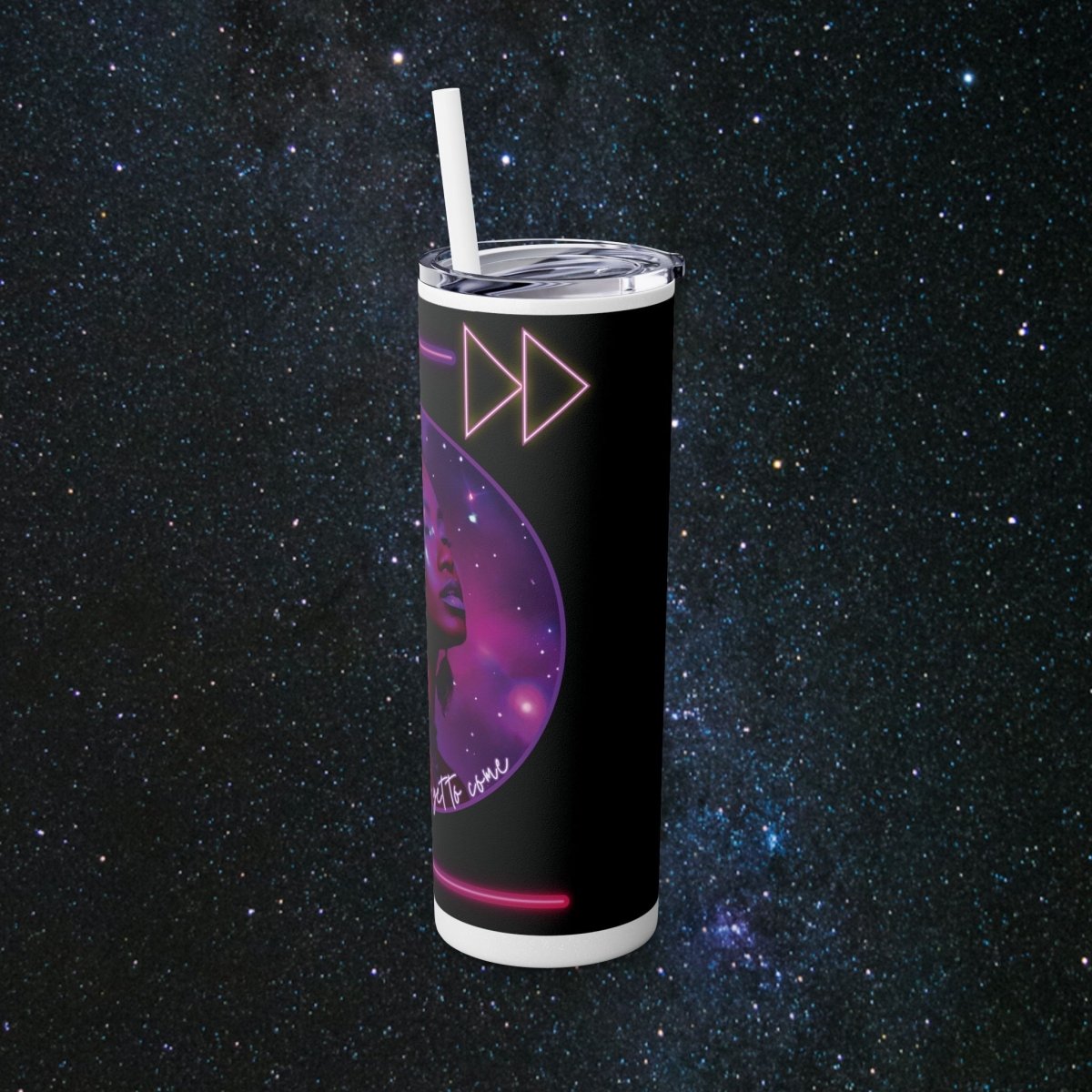 Neon Goddess Tumbler - MindLight Apparel - Neon Goddess Tumbler - Glossy - White -