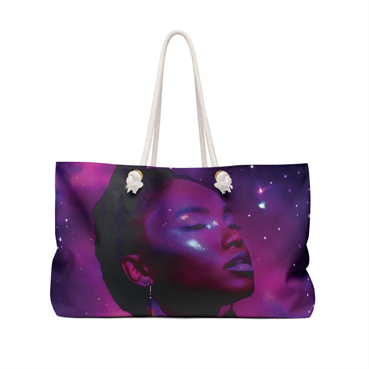 'Neon Goddess' Weekender Bag - MindLight Apparel - 'Neon Goddess' Weekender Bag - 24" × 13" - -