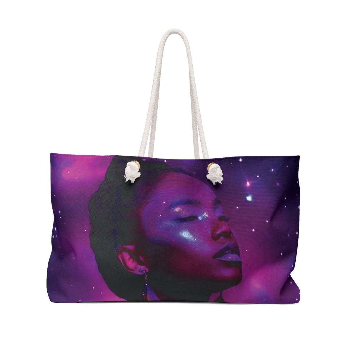 'Neon Goddess' Weekender Bag - MindLight Apparel - 'Neon Goddess' Weekender Bag - 24" × 13" - -