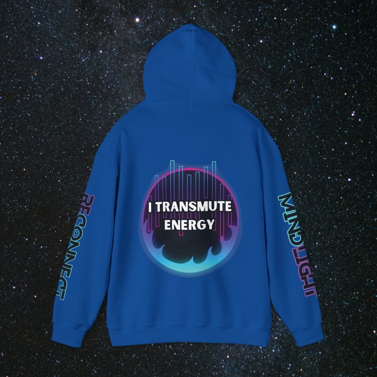 NoirAlchemy Glow - Transmute Unisex Pullover Hoodie - MindLight Apparel - NoirAlchemy Glow - Transmute Unisex Pullover Hoodie - Dark Chocolate - S -