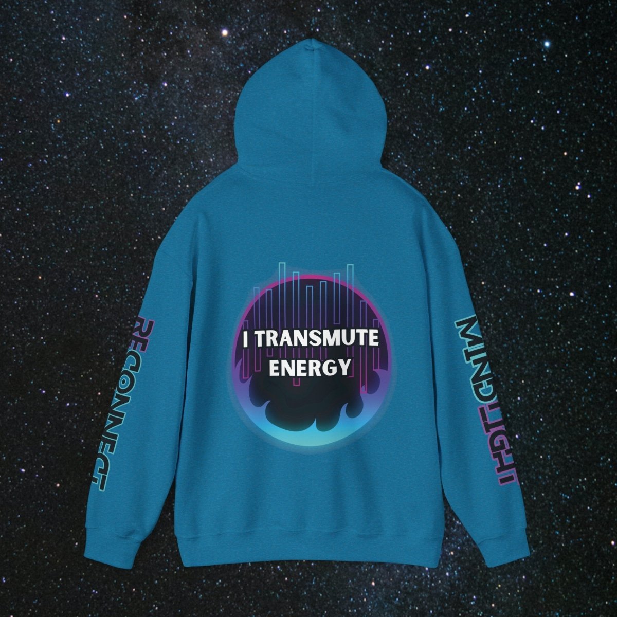 NoirAlchemy Glow - Transmute Unisex Pullover Hoodie - MindLight Apparel - NoirAlchemy Glow - Transmute Unisex Pullover Hoodie - Dark Chocolate - S -