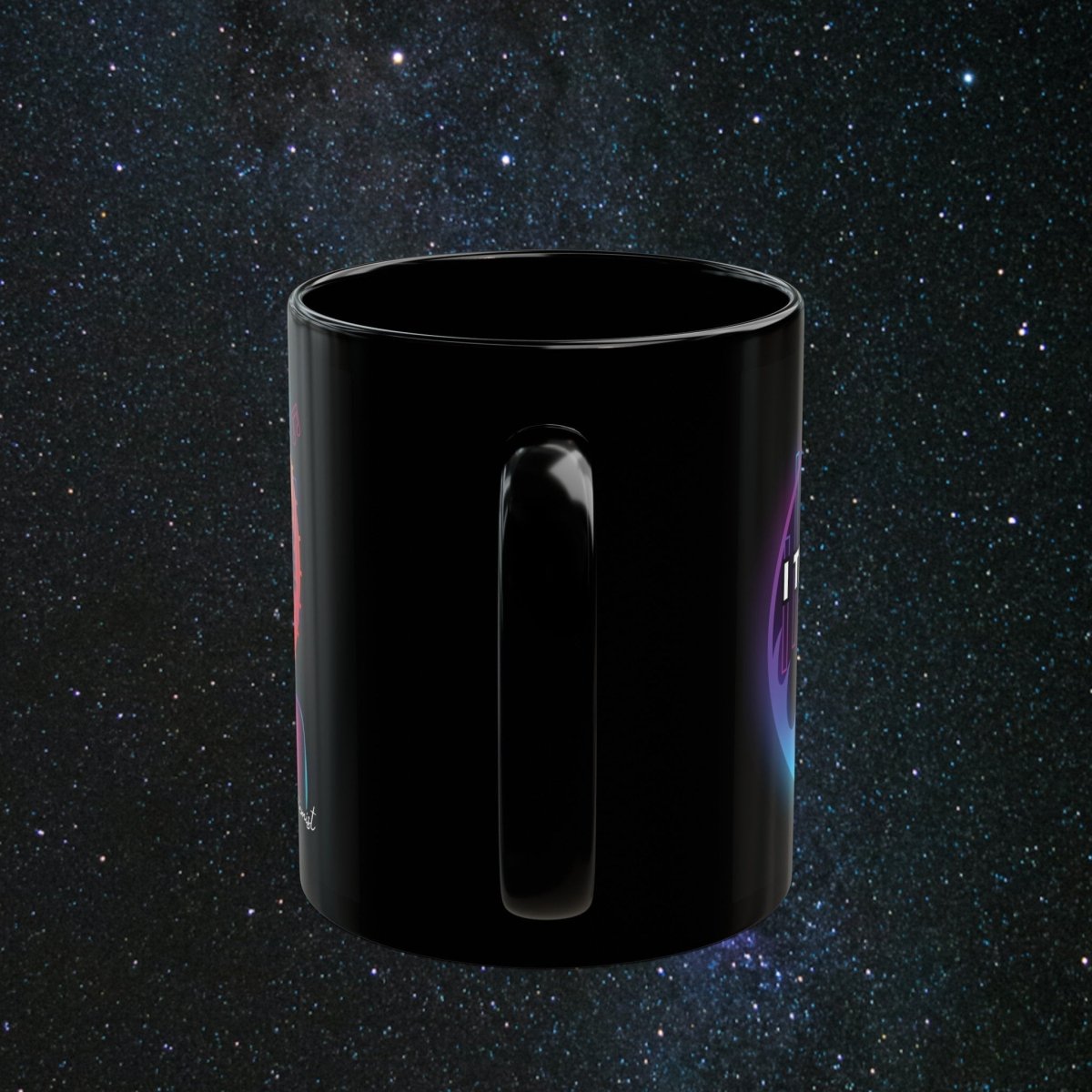 NoirAlchemy Glow - Transmute Woman Black Mug - MindLight Apparel - NoirAlchemy Glow - Transmute Woman Black Mug - 15oz - -