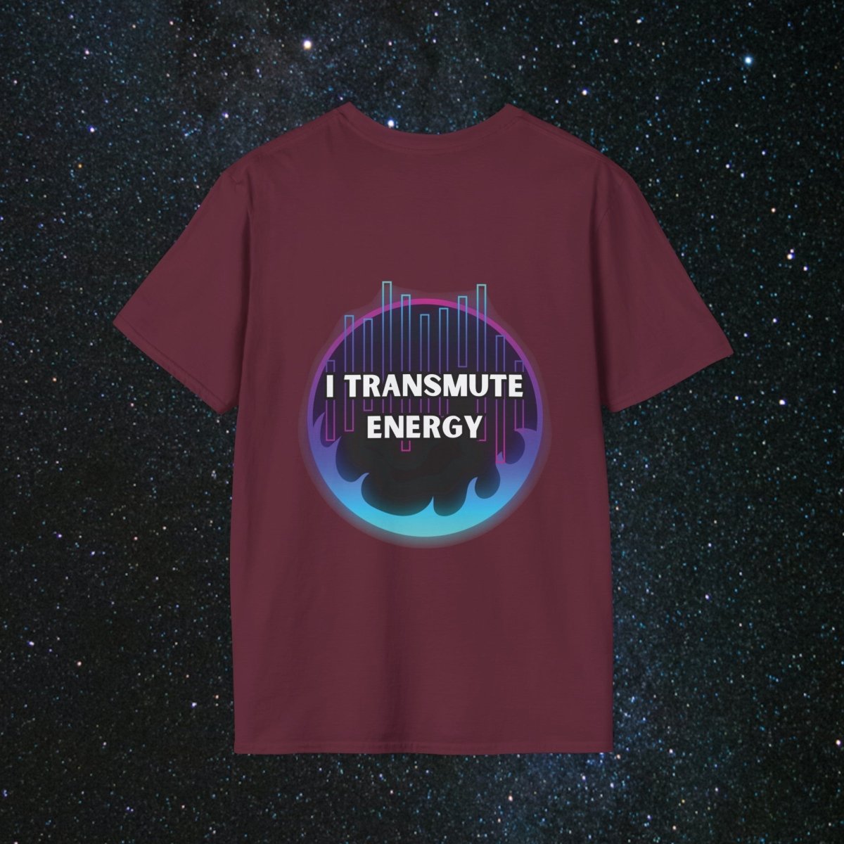 NoirAlchemy Glow - Transmute Women's Softstyle T-Shirt - MindLight Apparel - NoirAlchemy Glow - Transmute Women's Softstyle T-Shirt - Tropical Blue - S -