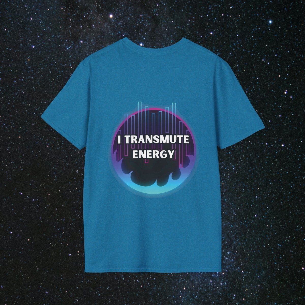 NoirAlchemy Glow - Transmute Women's Softstyle T-Shirt - MindLight Apparel - NoirAlchemy Glow - Transmute Women's Softstyle T-Shirt - Tropical Blue - S -