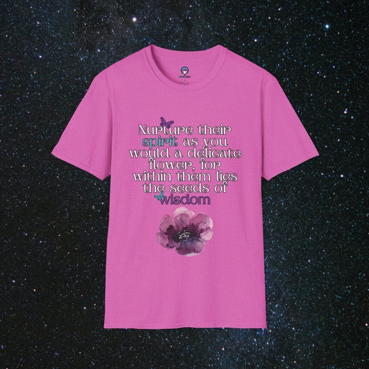 Nurture - Women's Softstyle T-Shirt - MindLight Apparel - Nurture - Women's Softstyle T-Shirt - Heather Berry - S -