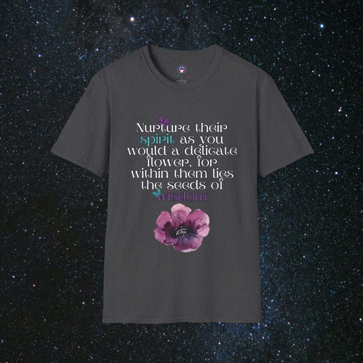 Nurture - Women's Softstyle T-Shirt - MindLight Apparel - Nurture - Women's Softstyle T-Shirt - Dark Heather - 5XL -