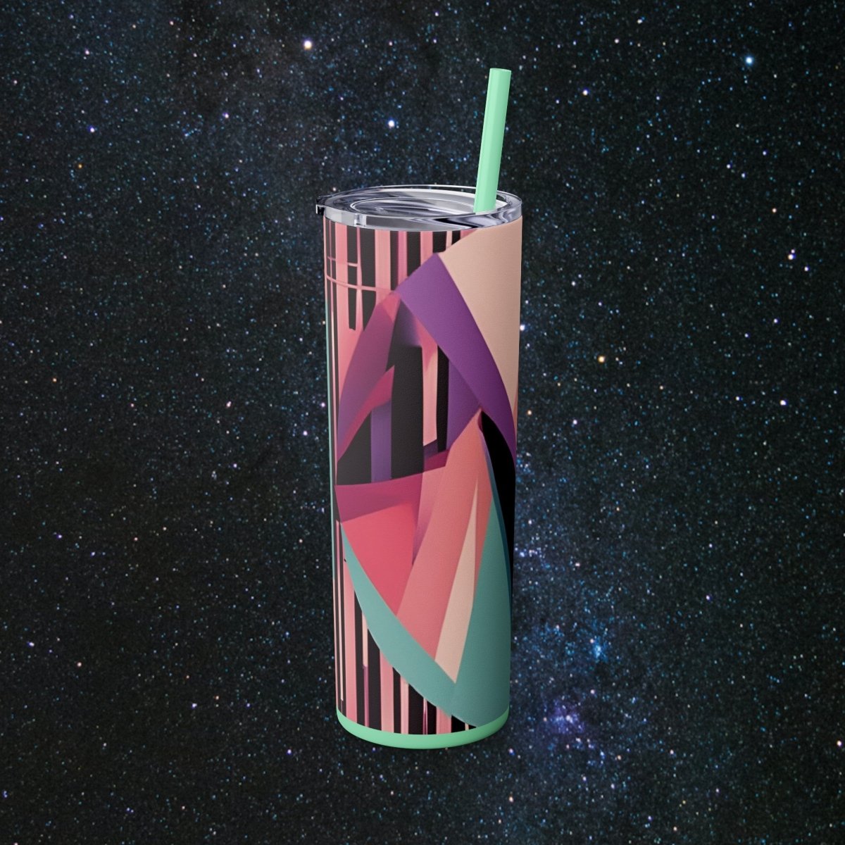 Pink Retro Glossy Tumbler - MindLight Apparel - Pink Retro Glossy Tumbler - Glossy - White -