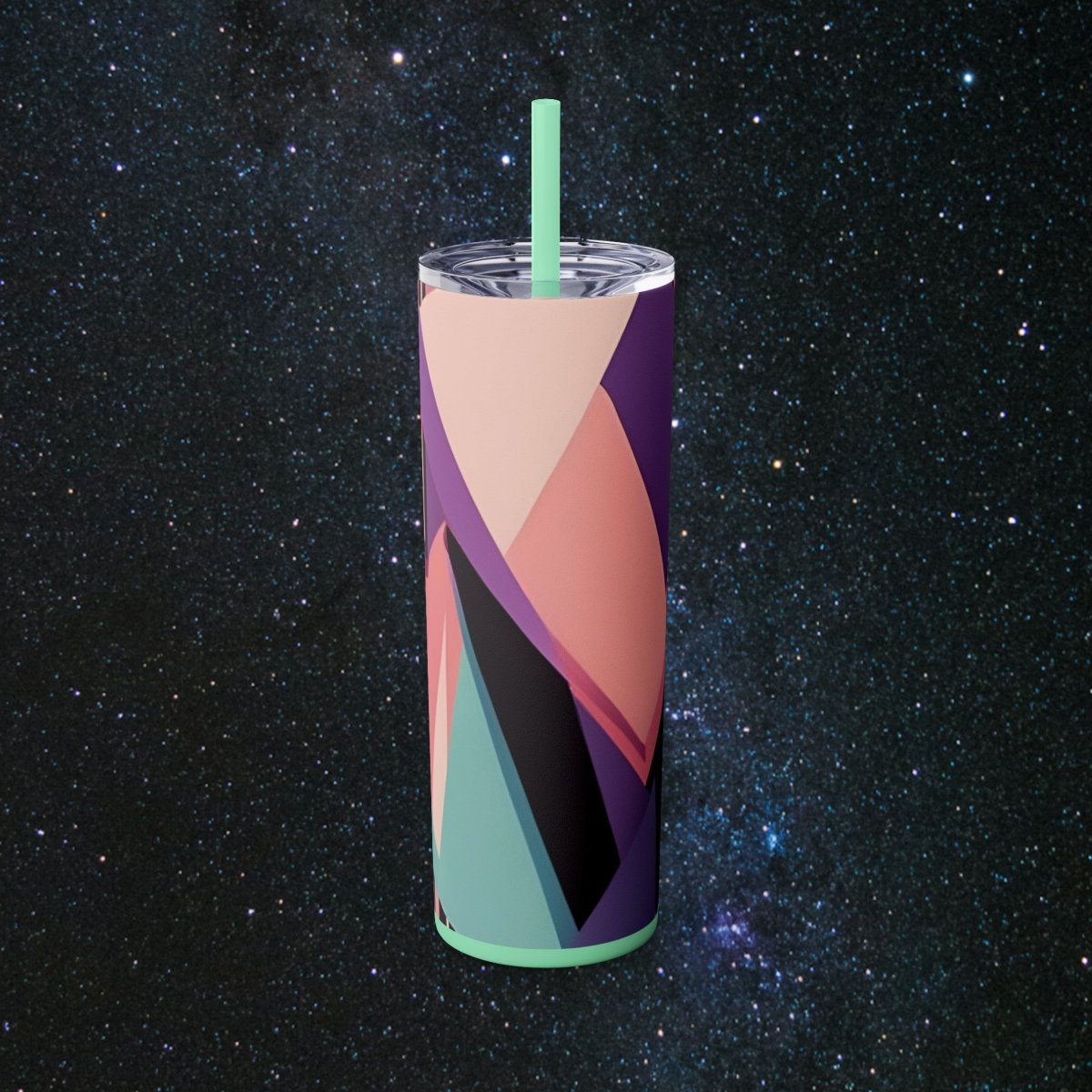 Pink Retro Glossy Tumbler - MindLight Apparel - Pink Retro Glossy Tumbler - Glossy - Mint -