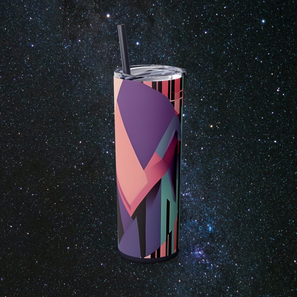Pink Retro Glossy Tumbler - MindLight Apparel - Pink Retro Glossy Tumbler - Glossy - White -