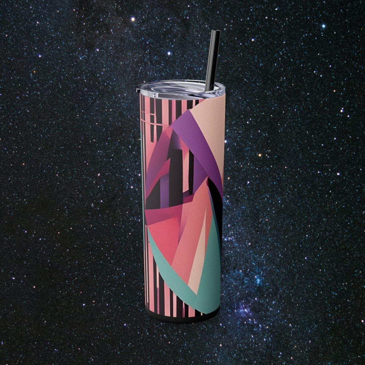 Pink Retro Glossy Tumbler - MindLight Apparel - Pink Retro Glossy Tumbler - Glossy - White -
