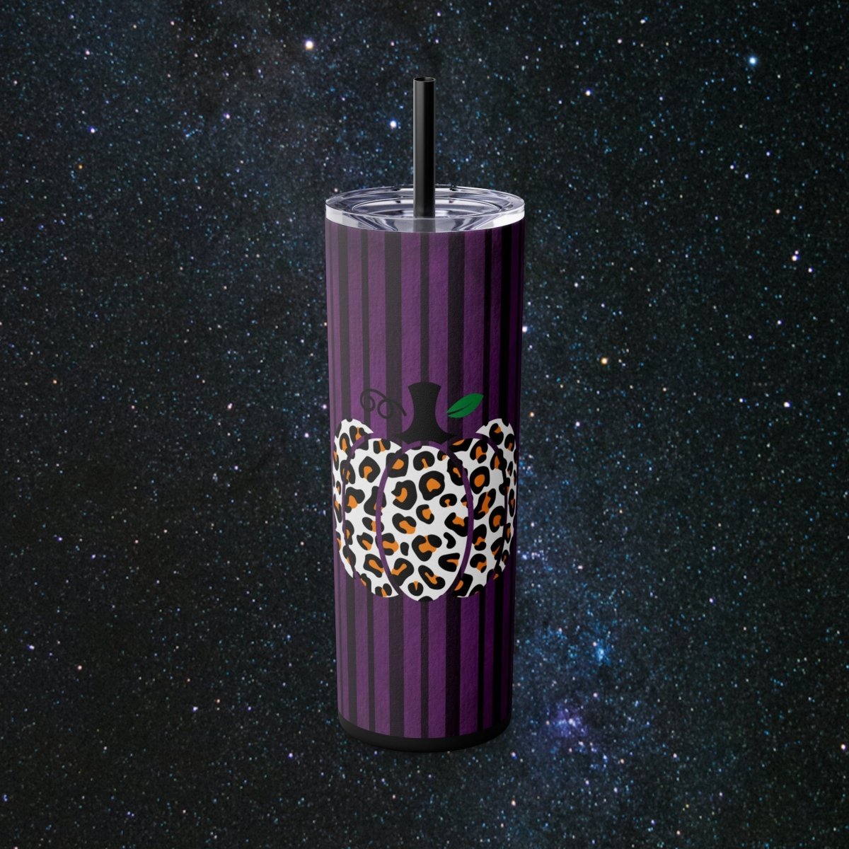 Pumpkin Spice Glossy Tumbler - MindLight Apparel - Pumpkin Spice Glossy Tumbler - Matte - Black -