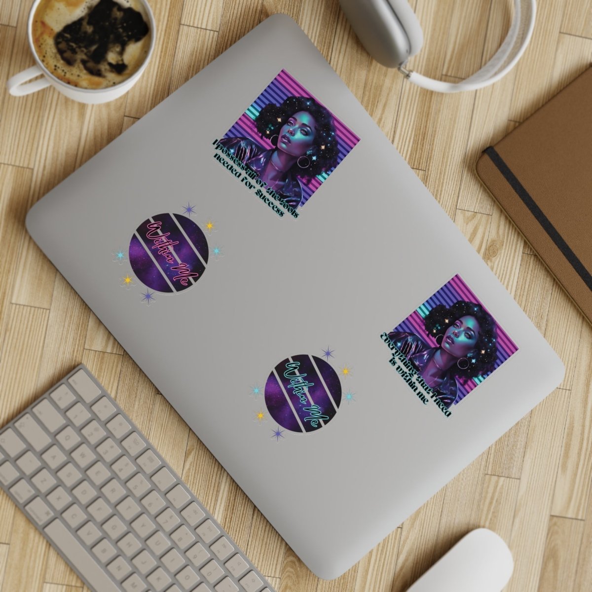 Retro Radiance Sticker Bundle - MindLight Apparel - Retro Radiance Sticker Bundle - 11" × 8.5" - Die - Cut -