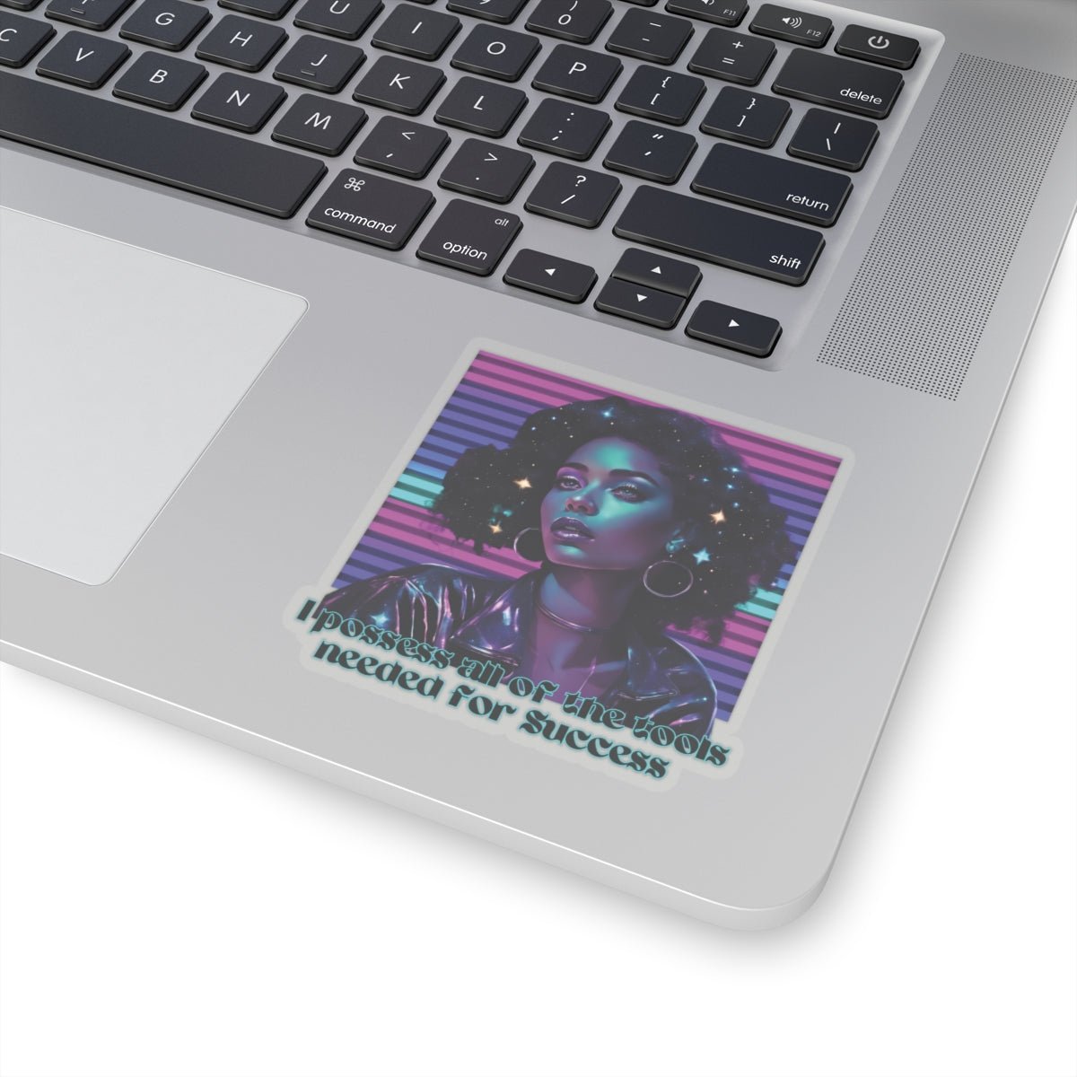 Retro Radiance Stickers - MindLight Apparel - Retro Radiance Stickers - 6" × 6" - White -