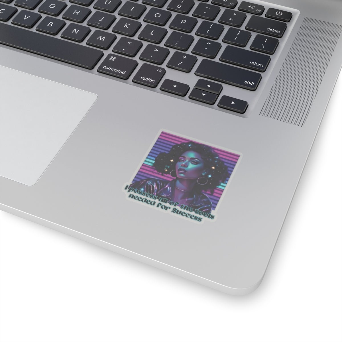 Retro Radiance Stickers - MindLight Apparel - Retro Radiance Stickers - 6" × 6" - White -