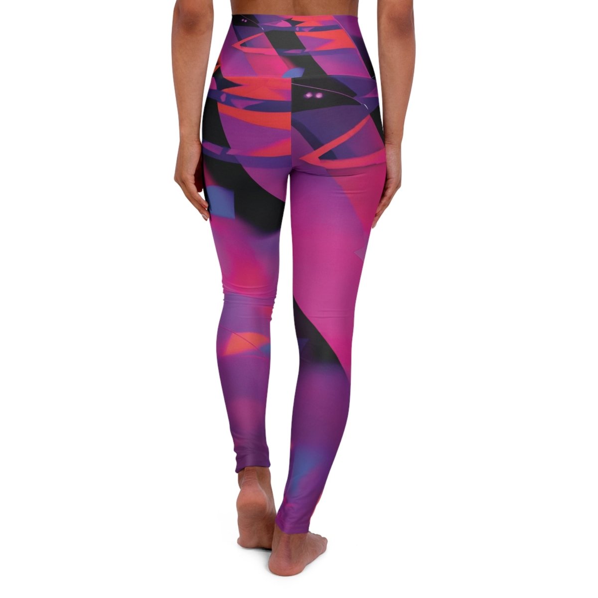 'Retro Revival' High Waisted Yoga Leggings - MindLight Apparel - 'Retro Revival' High Waisted Yoga Leggings - XS - -