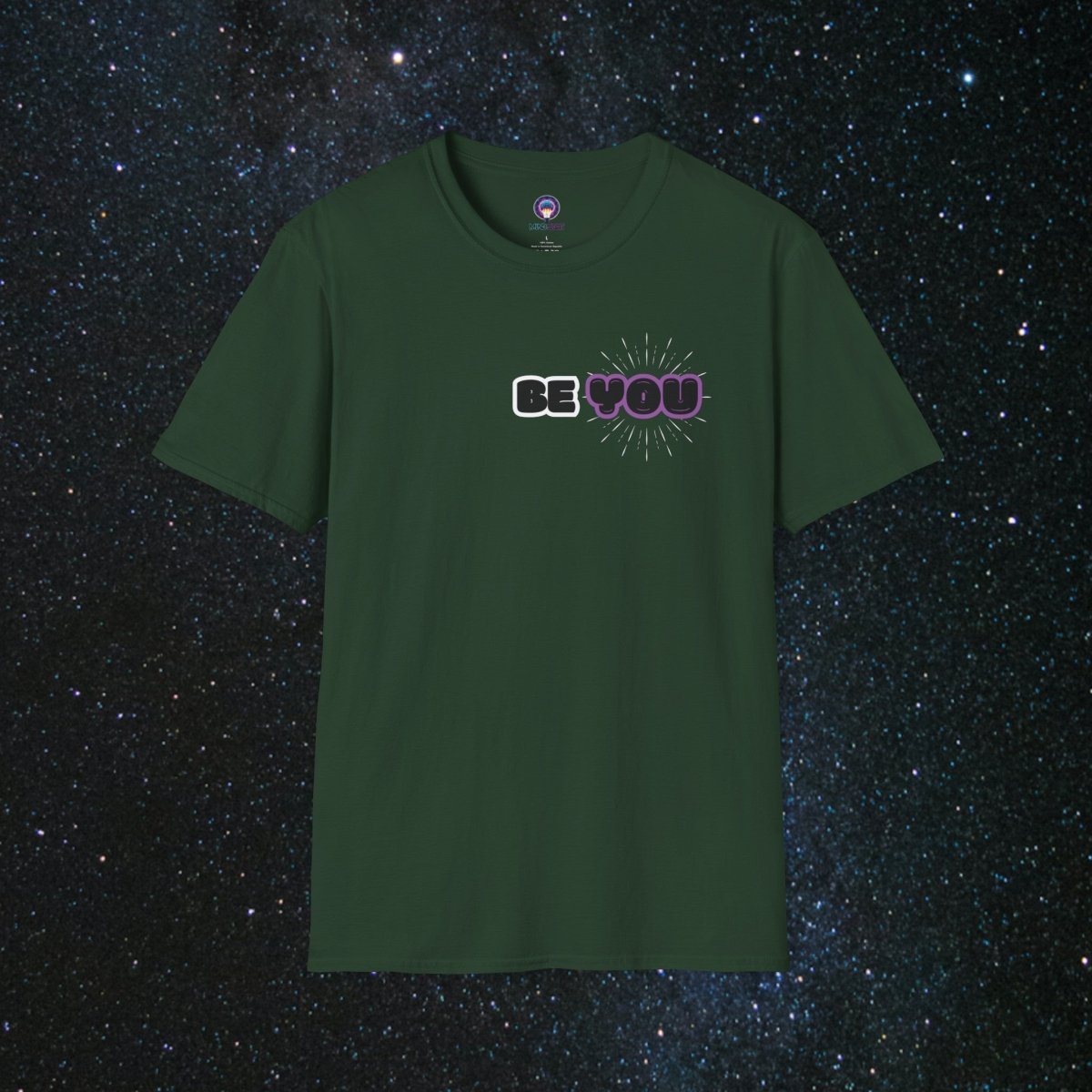 Shine Bright - Minima Unisex Softstyle T-Shirt - MindLight Apparel - Shine Bright - Minima Unisex Softstyle T-Shirt - Forest Green - S -