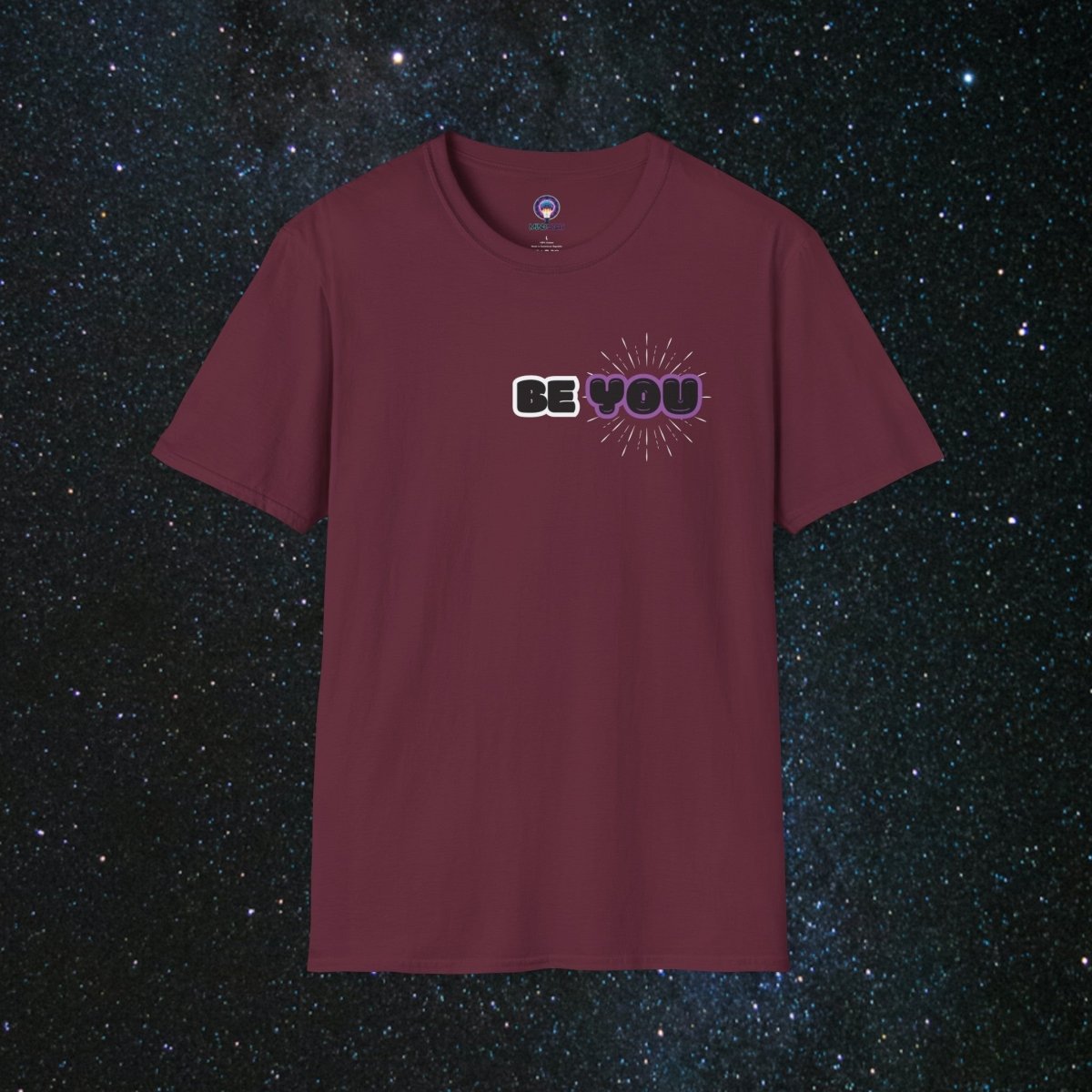 Shine Bright - Minima Unisex Softstyle T-Shirt - MindLight Apparel - Shine Bright - Minima Unisex Softstyle T-Shirt - Maroon - S -