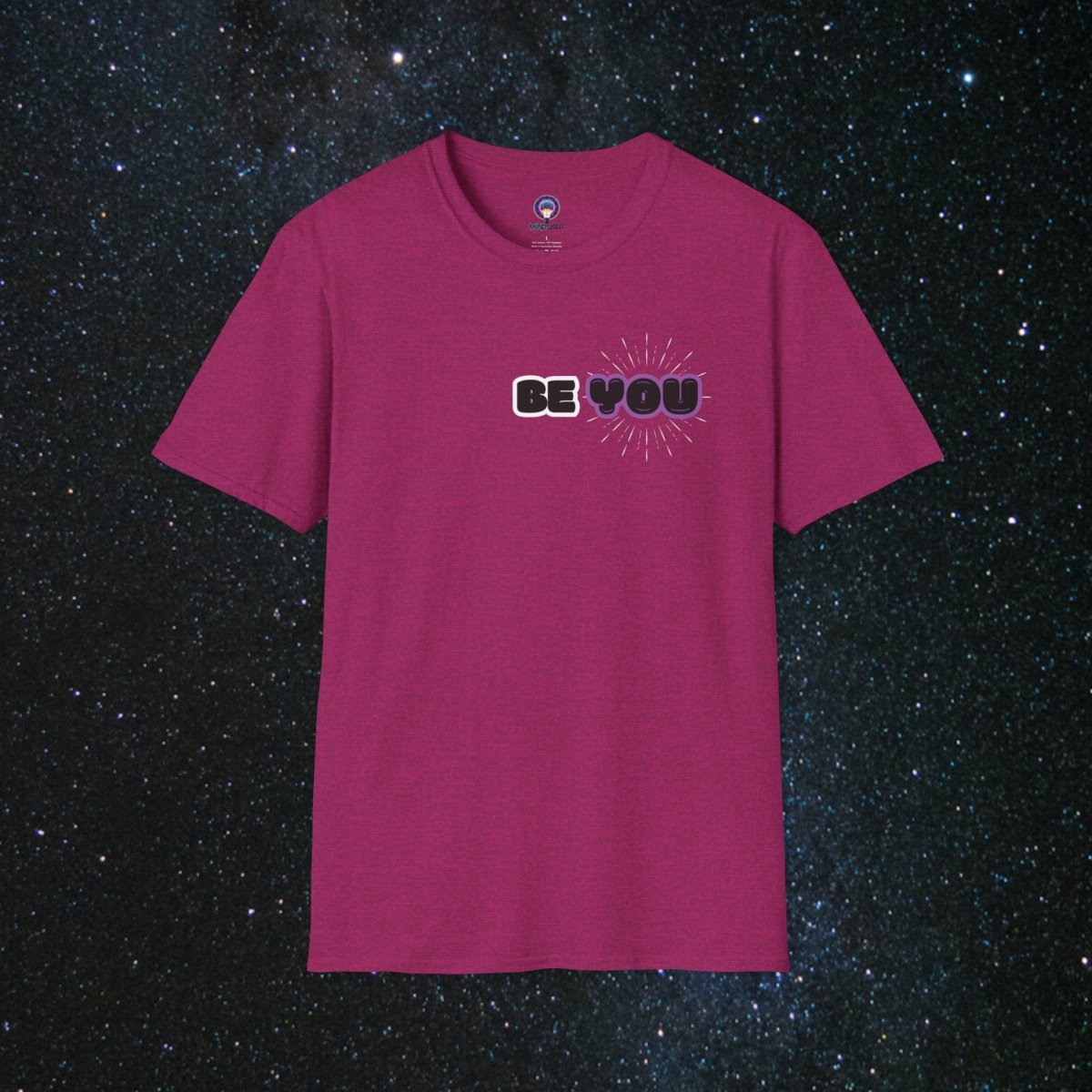 Shine Bright - Minima Unisex Softstyle T-Shirt - MindLight Apparel - Shine Bright - Minima Unisex Softstyle T-Shirt - Antique Heliconia - S -