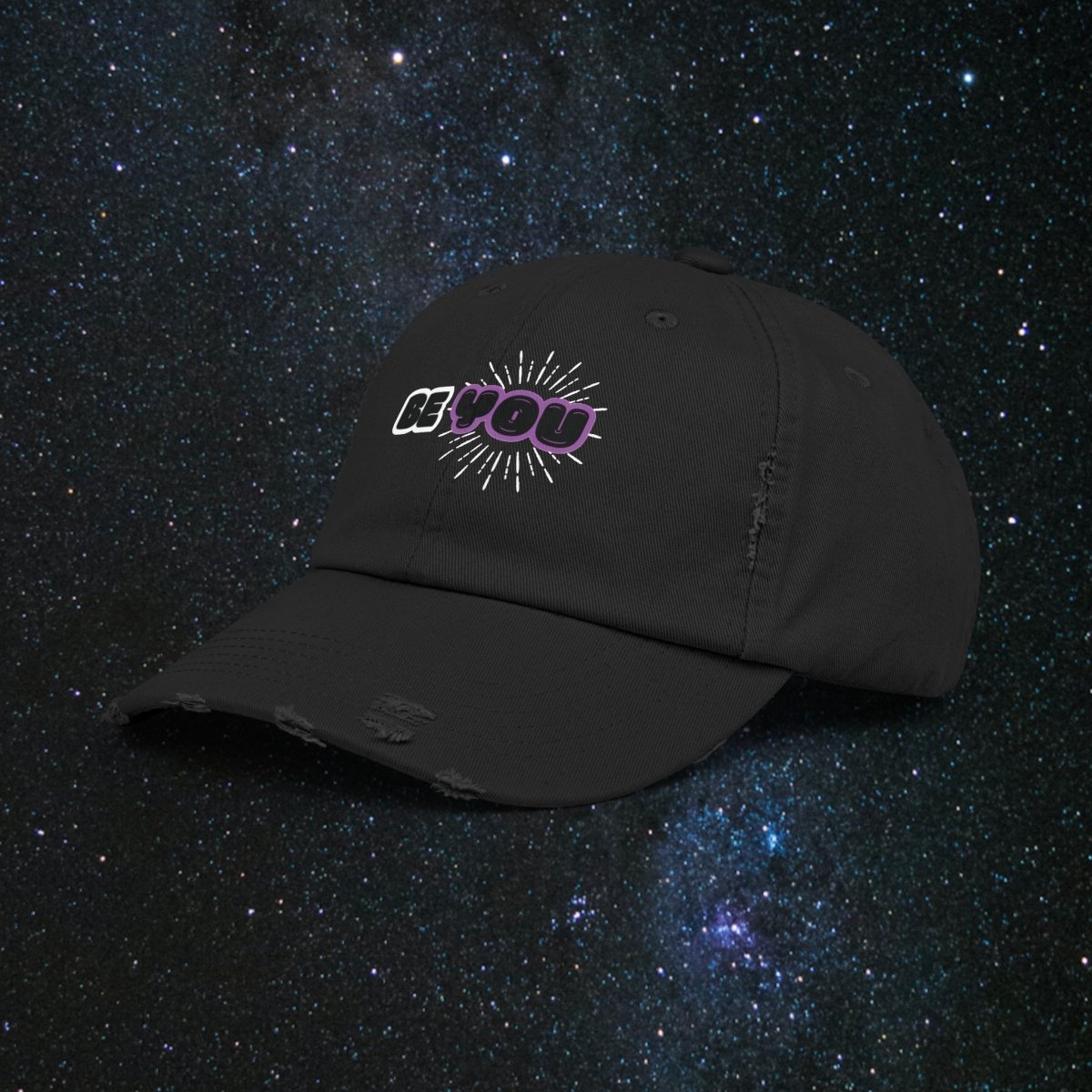 Shine Bright Unisex Distressed Cap - MindLight Apparel - Shine Bright Unisex Distressed Cap - Scotland Blue - One size -