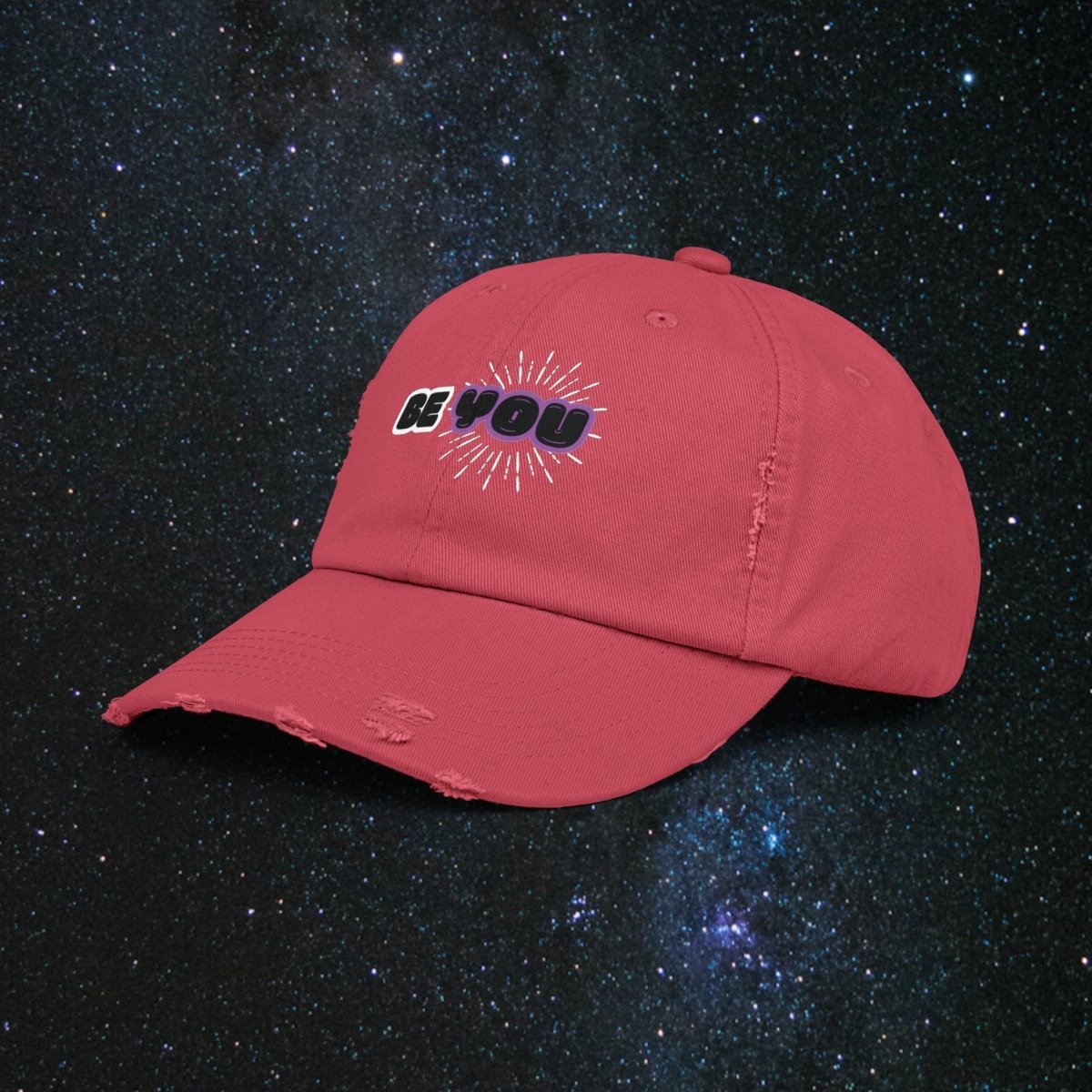Shine Bright Unisex Distressed Cap - MindLight Apparel - Shine Bright Unisex Distressed Cap - Scotland Blue - One size -