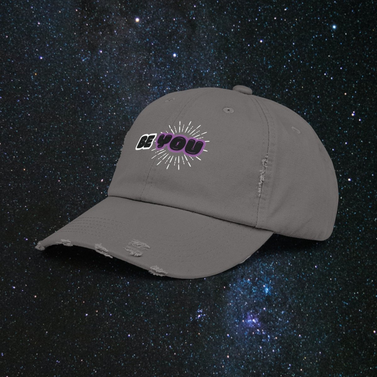 Shine Bright Unisex Distressed Cap - MindLight Apparel - Shine Bright Unisex Distressed Cap - Scotland Blue - One size -