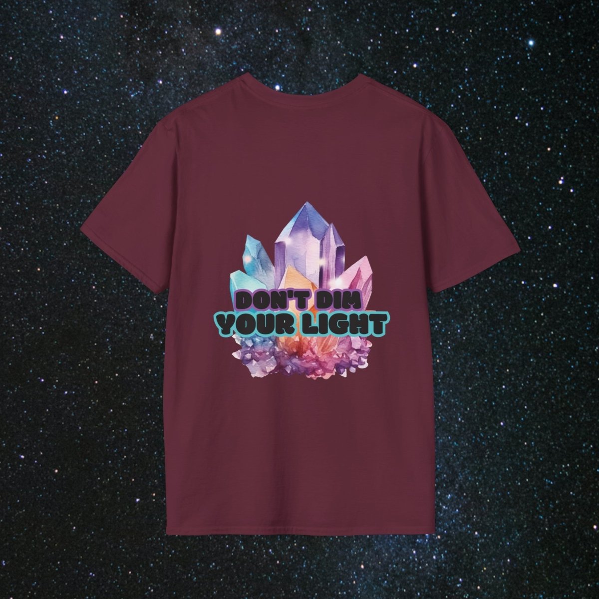 Shine Bright Unisex Softstyle T-Shirt - MindLight Apparel - Shine Bright Unisex Softstyle T-Shirt - Cherry Red - S -