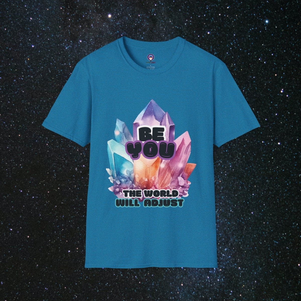 Shine Bright Unisex Softstyle T-Shirt - MindLight Apparel - Shine Bright Unisex Softstyle T-Shirt - Antique Sapphire - S -