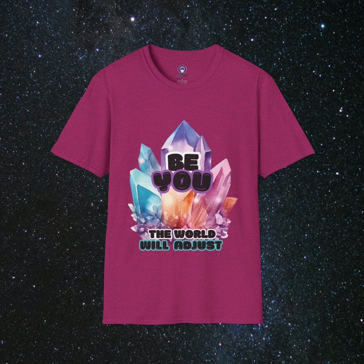 Shine Bright Unisex Softstyle T-Shirt - MindLight Apparel - Shine Bright Unisex Softstyle T-Shirt - Antique Heliconia - S -