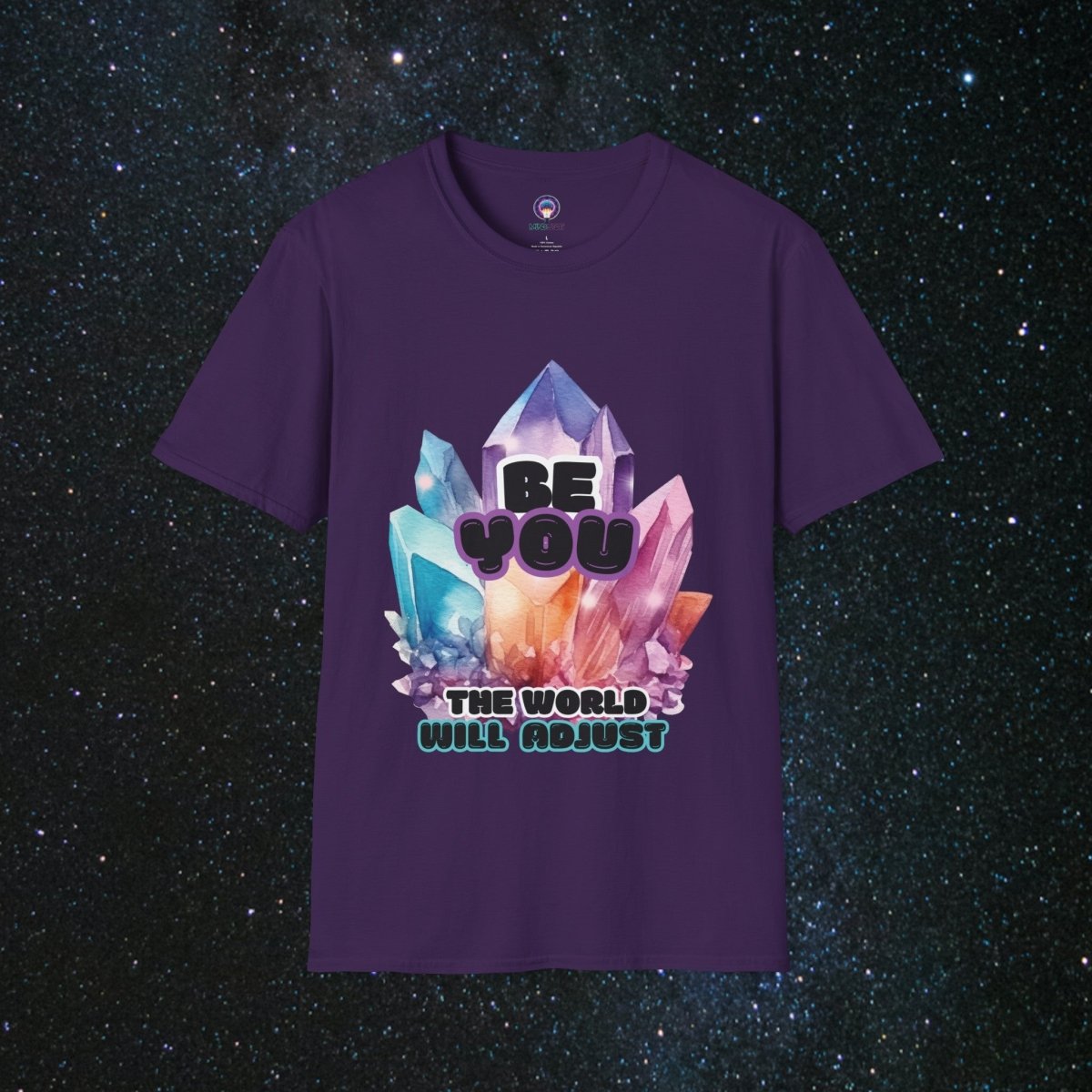 Shine Bright Unisex Softstyle T-Shirt - MindLight Apparel - Shine Bright Unisex Softstyle T-Shirt - Purple - S -