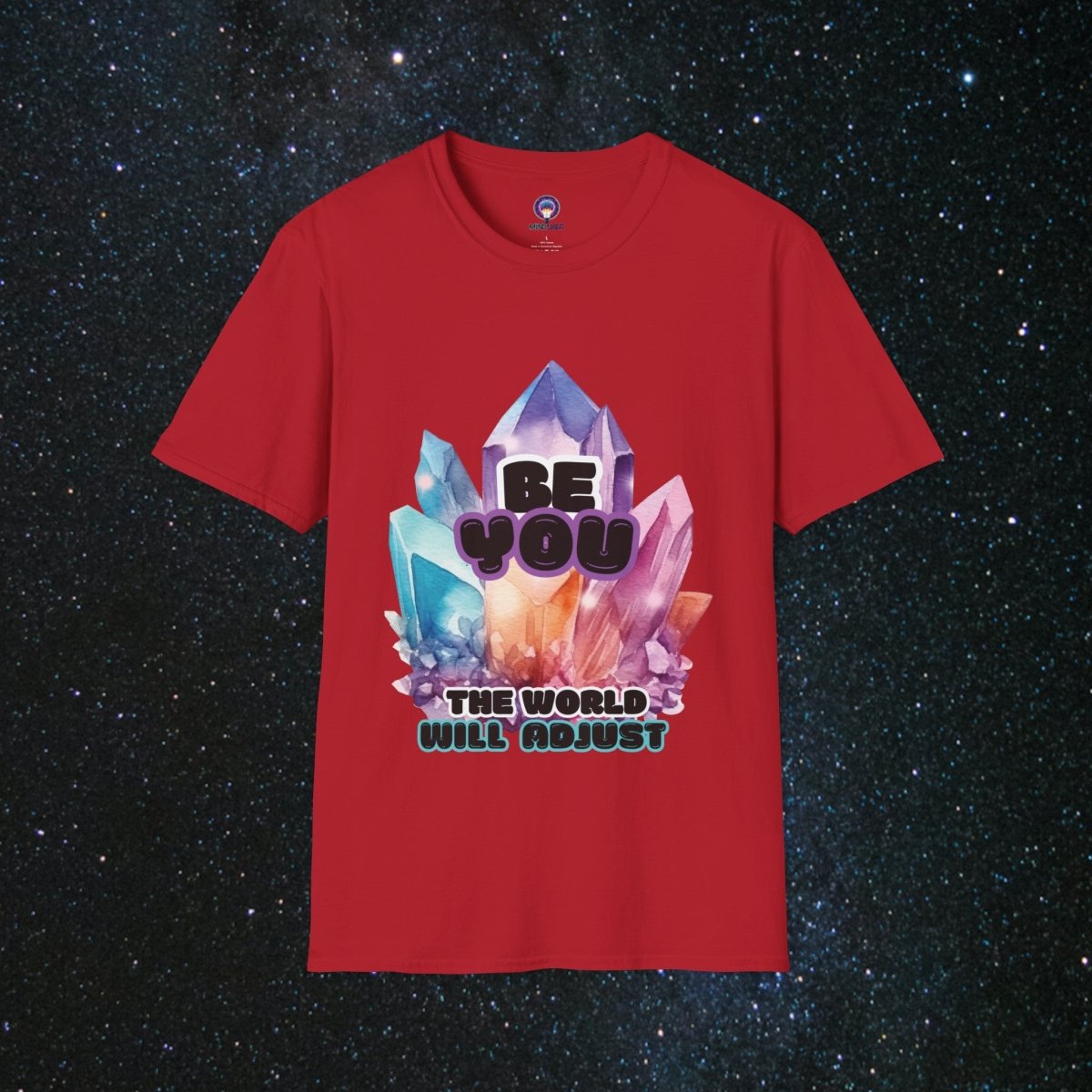 Shine Bright Unisex Softstyle T-Shirt - MindLight Apparel - Shine Bright Unisex Softstyle T-Shirt - Cherry Red - S -