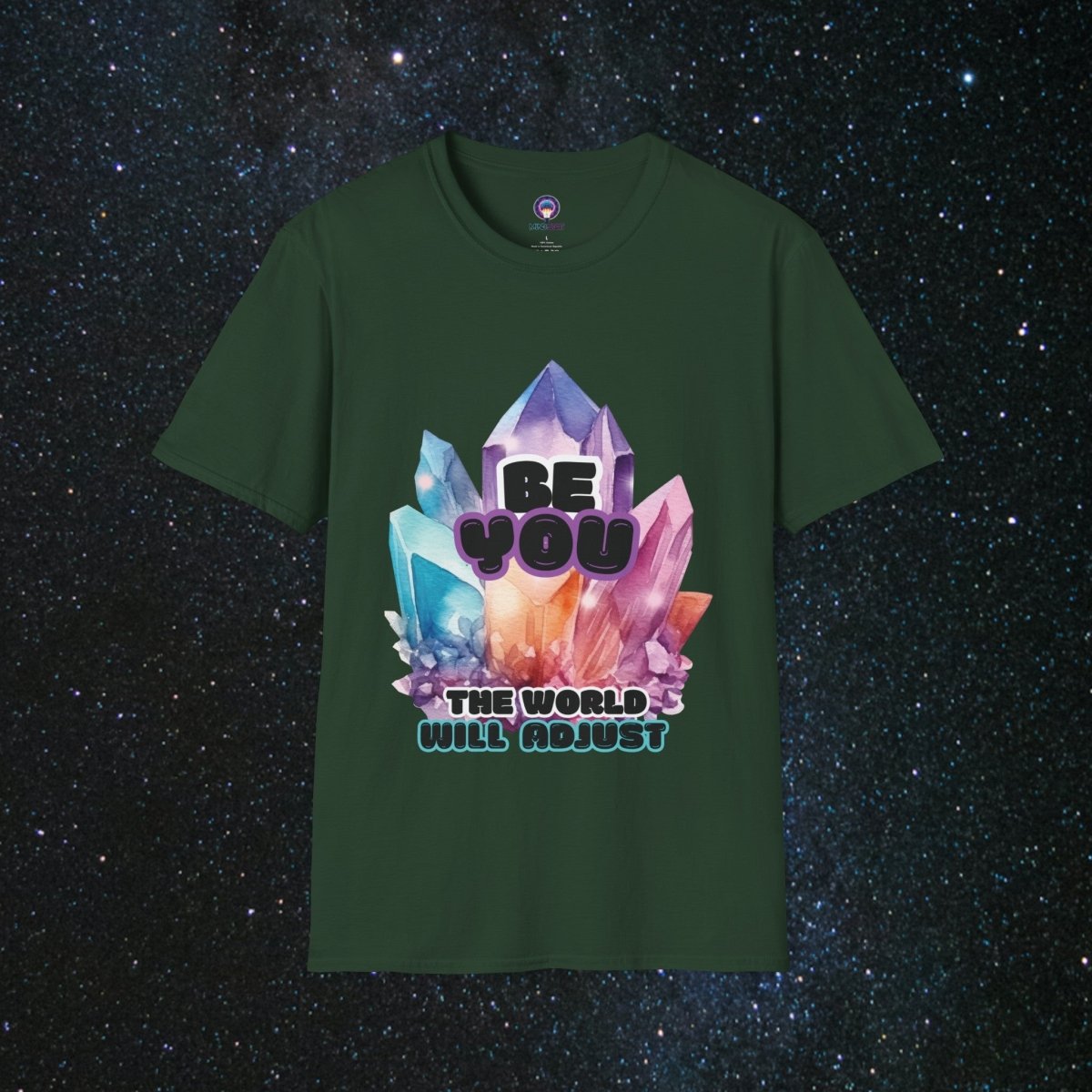 Shine Bright Unisex Softstyle T-Shirt - MindLight Apparel - Shine Bright Unisex Softstyle T-Shirt - Forest Green - S -