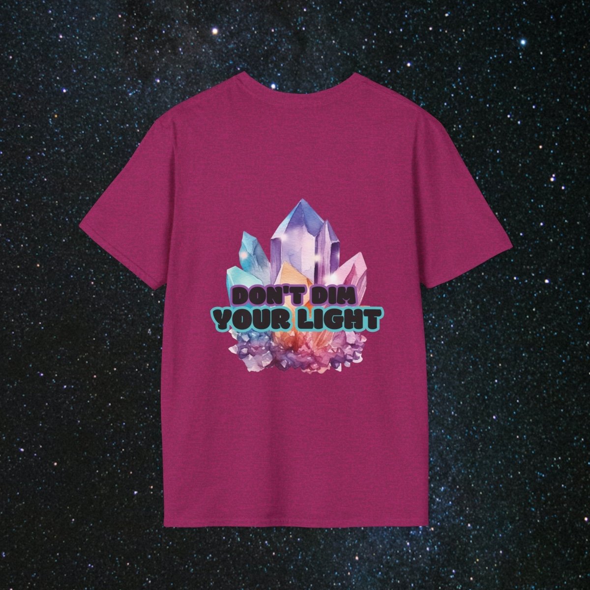 Shine Bright Unisex Softstyle T-Shirt - MindLight Apparel - Shine Bright Unisex Softstyle T-Shirt - Cherry Red - S -