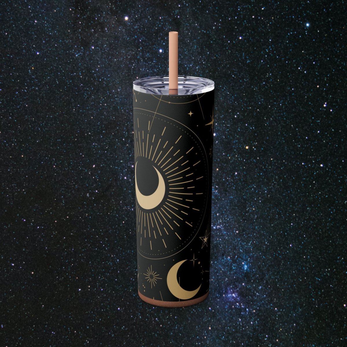 Solar Tumbler - MindLight Apparel - Solar Tumbler - Glossy - Glitter Rosegold -