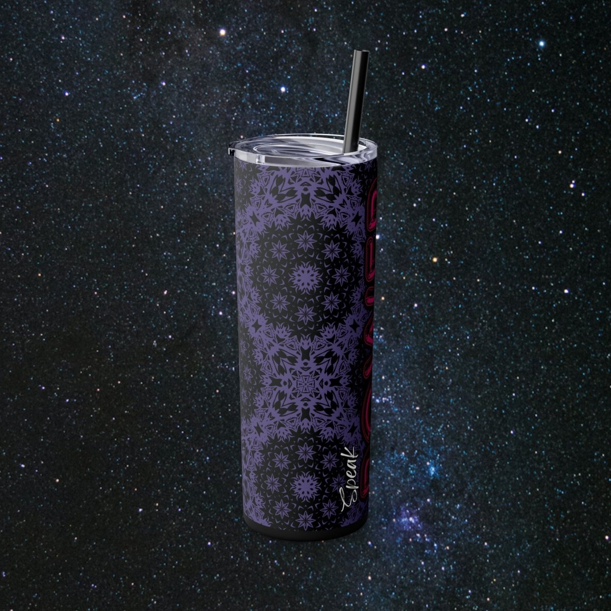Speak Power Glossy Tumbler - MindLight Apparel - Speak Power Glossy Tumbler - Matte - Black -