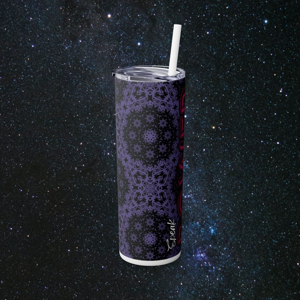 Speak Power Glossy Tumbler - MindLight Apparel - Speak Power Glossy Tumbler - Matte - Black -