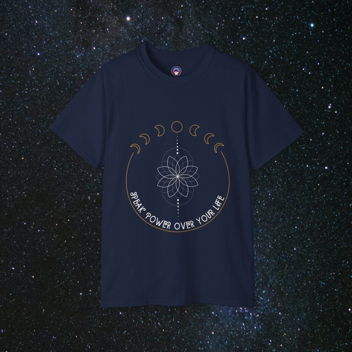 'Speak Power' Loose Fit Women's Tee - MindLight Apparel - 'Speak Power' Loose Fit Women's Tee - Navy - S -