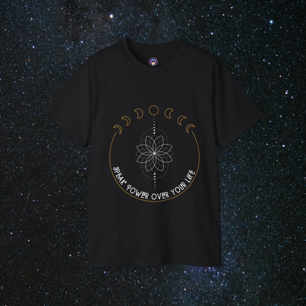 'Speak Power' Loose Fit Women's Tee - MindLight Apparel - 'Speak Power' Loose Fit Women's Tee - Black - S -