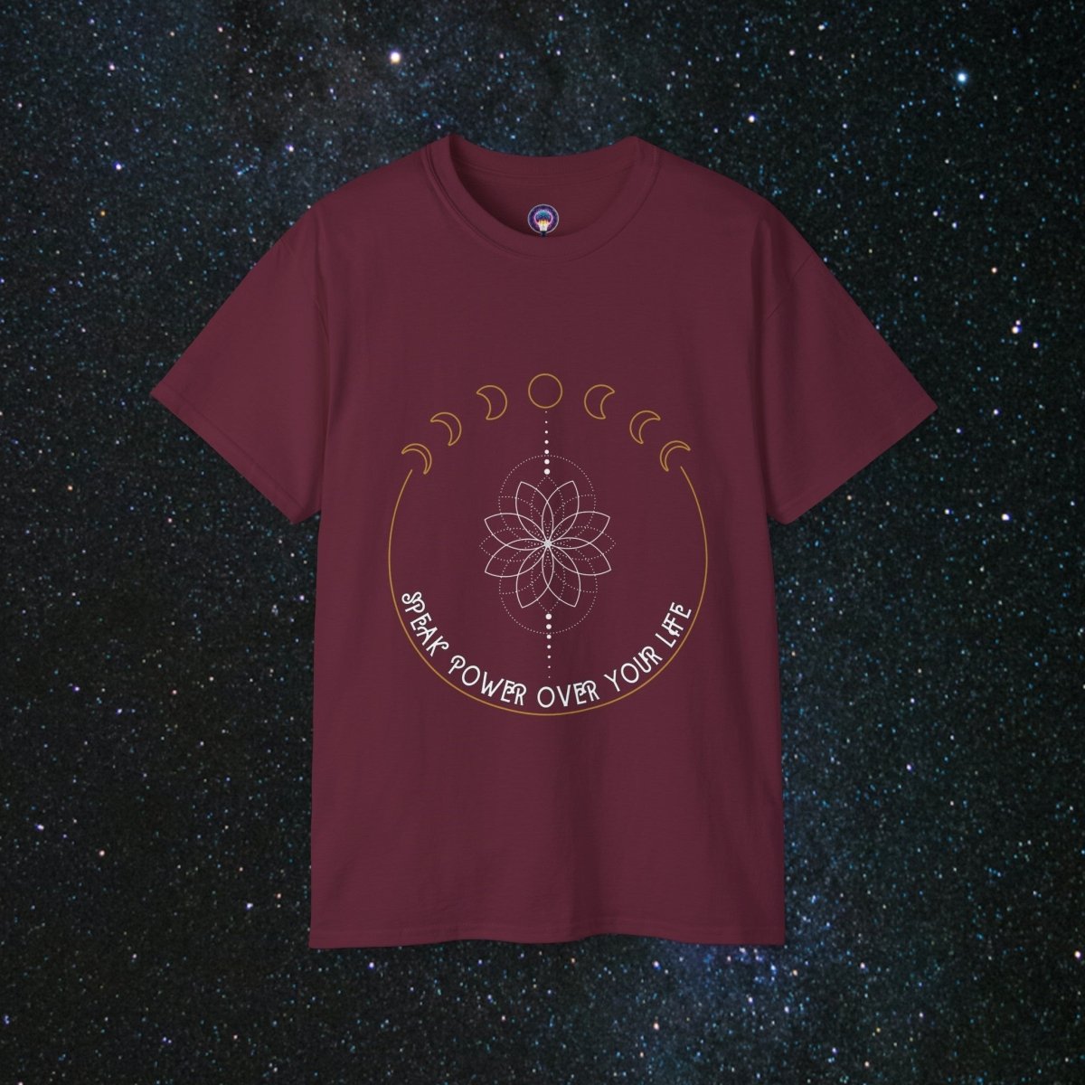 'Speak Power' Loose Fit Women's Tee - MindLight Apparel - 'Speak Power' Loose Fit Women's Tee - Maroon - S -