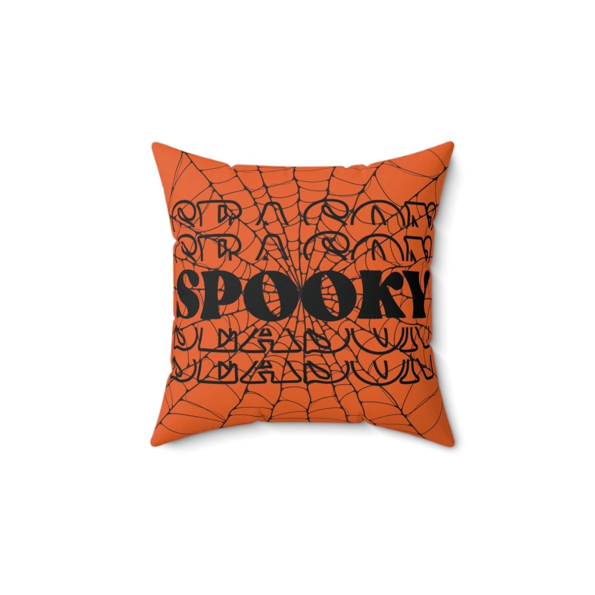 Spooky Pumpkin Square Pillow - MindLight Apparel - Spooky Pumpkin Square Pillow - 14" × 14" -