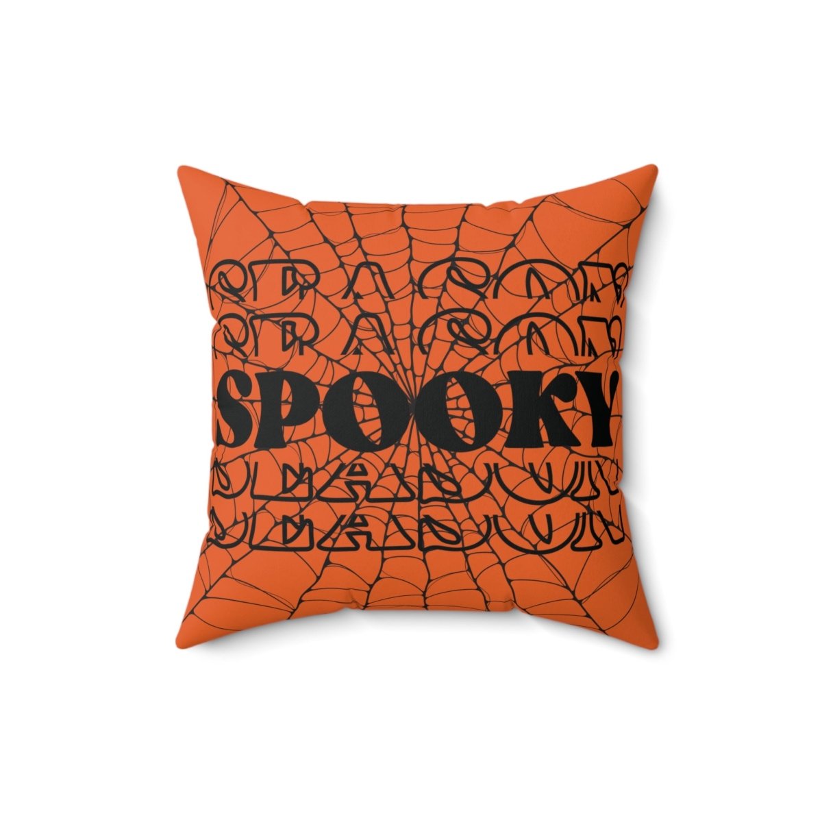 Spooky Pumpkin Square Pillow - MindLight Apparel - Spooky Pumpkin Square Pillow - 16" × 16" -