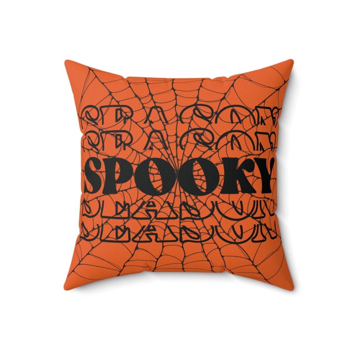 Spooky Pumpkin Square Pillow - MindLight Apparel - Spooky Pumpkin Square Pillow - 18" × 18" -