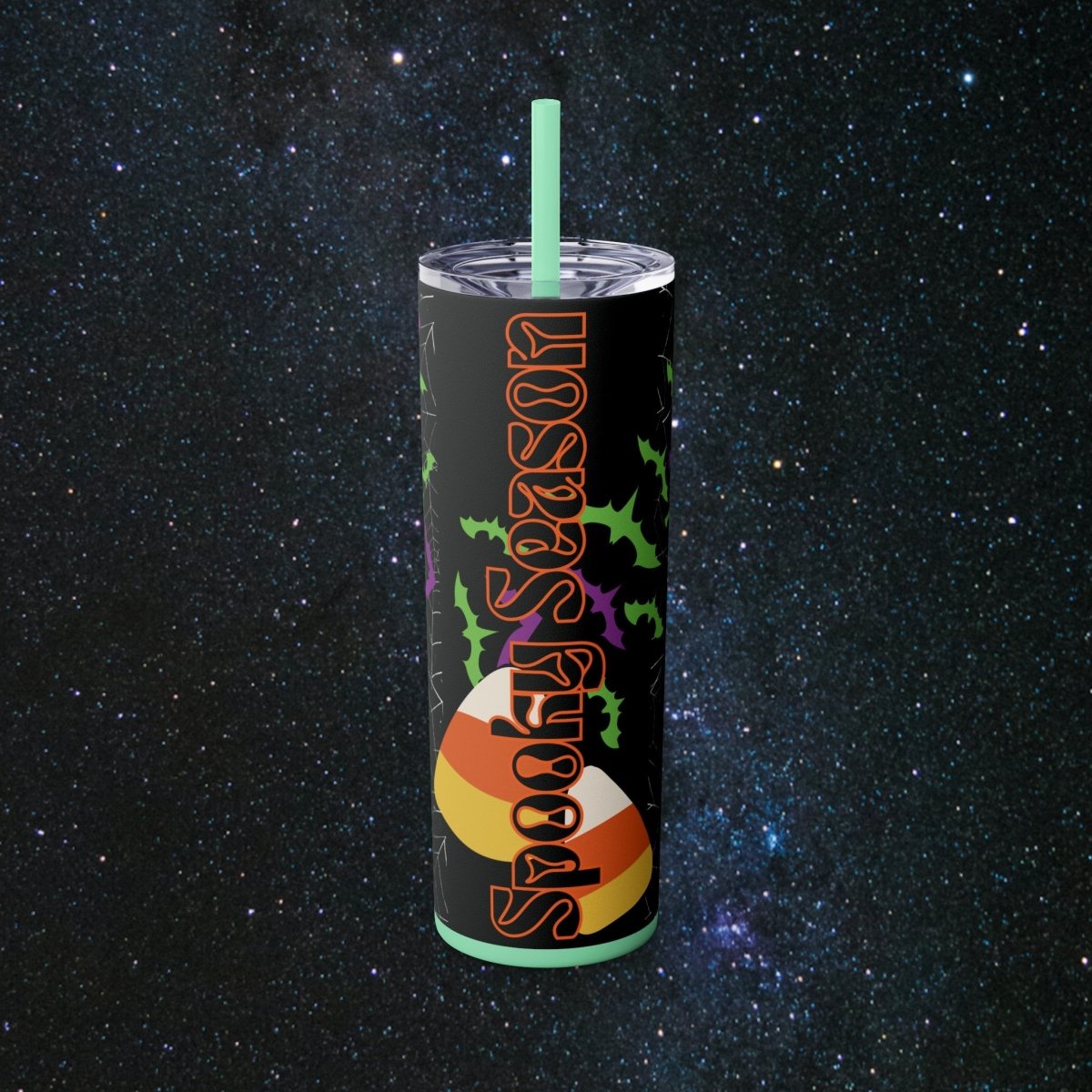 Spooky Season Glossy Tumbler - MindLight Apparel - Spooky Season Glossy Tumbler - Glossy - Midnight -