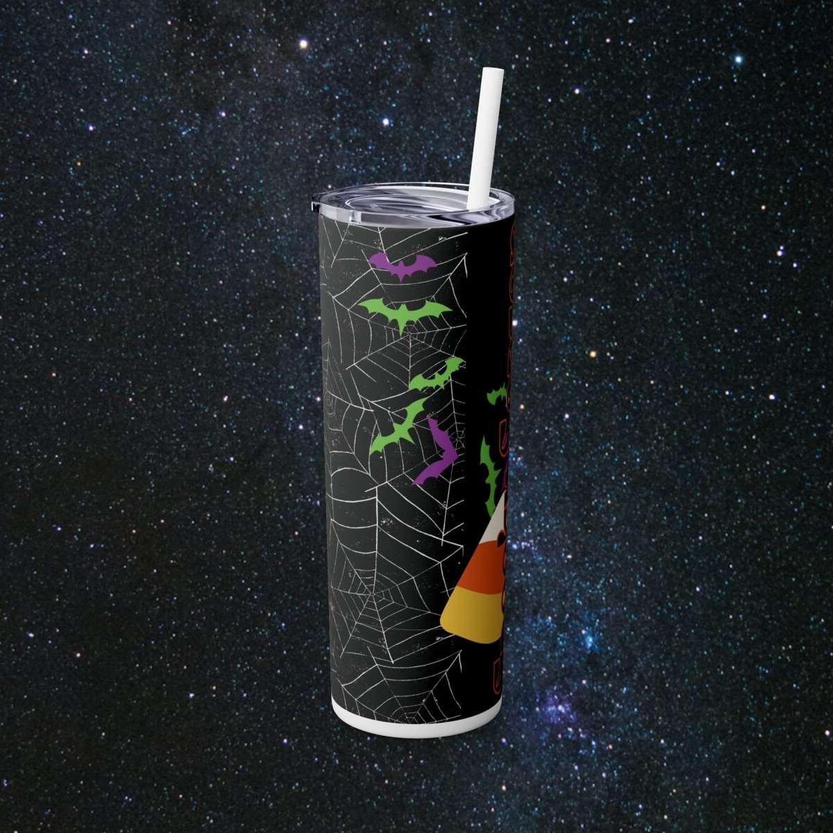 Spooky Season Glossy Tumbler - MindLight Apparel - Spooky Season Glossy Tumbler - Matte - Black -