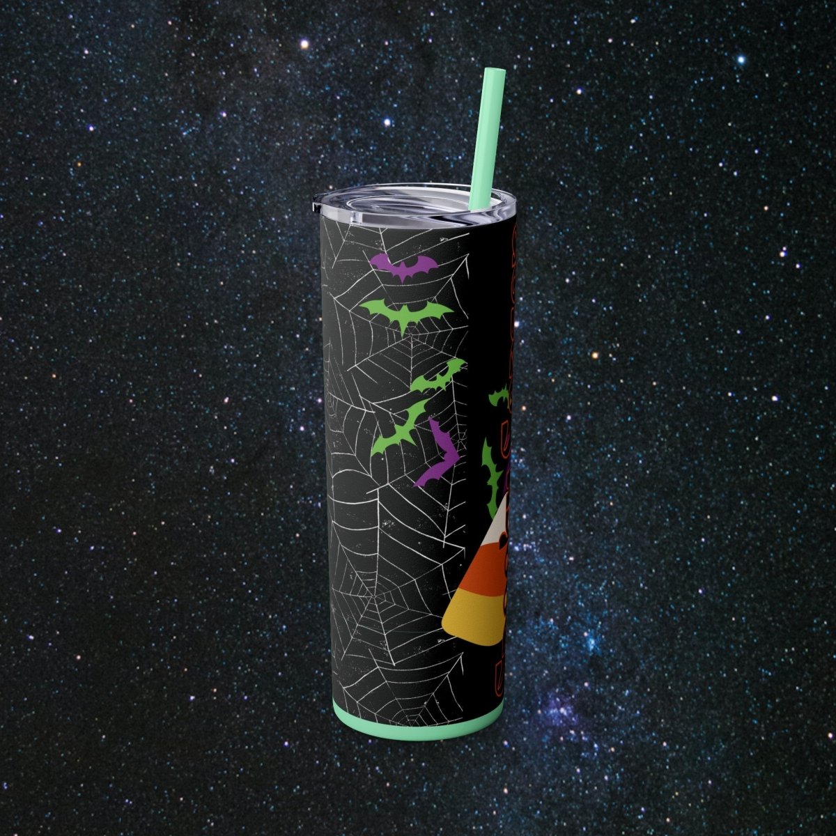 Spooky Season Glossy Tumbler - MindLight Apparel - Spooky Season Glossy Tumbler - Matte - Black -